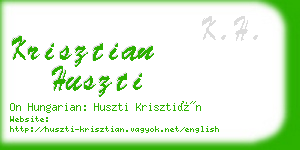 krisztian huszti business card